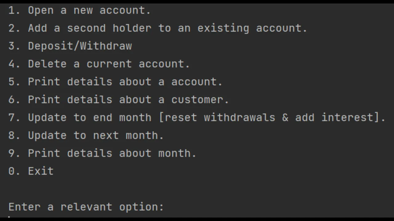 Bank Application