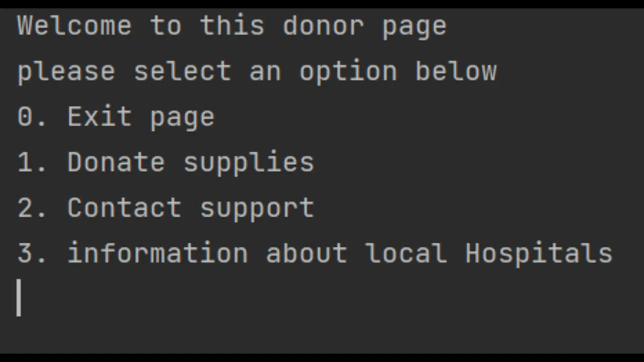 Donor Application